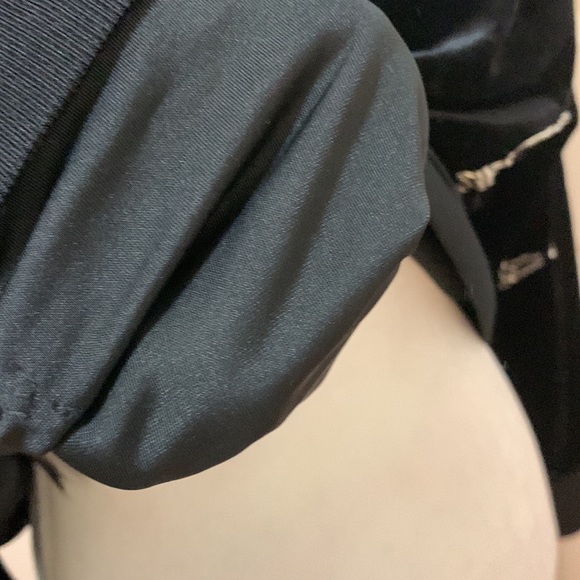 Saint Laurent handmade Black velvet embellished sweatshirt - Picture 6 of 8